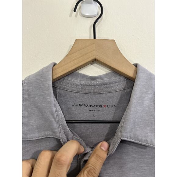 John Varvatos Polo Tee L Grunge Streetwear Basic Quiet Luxury Capsule Golf Dad - Picture 6 of 13